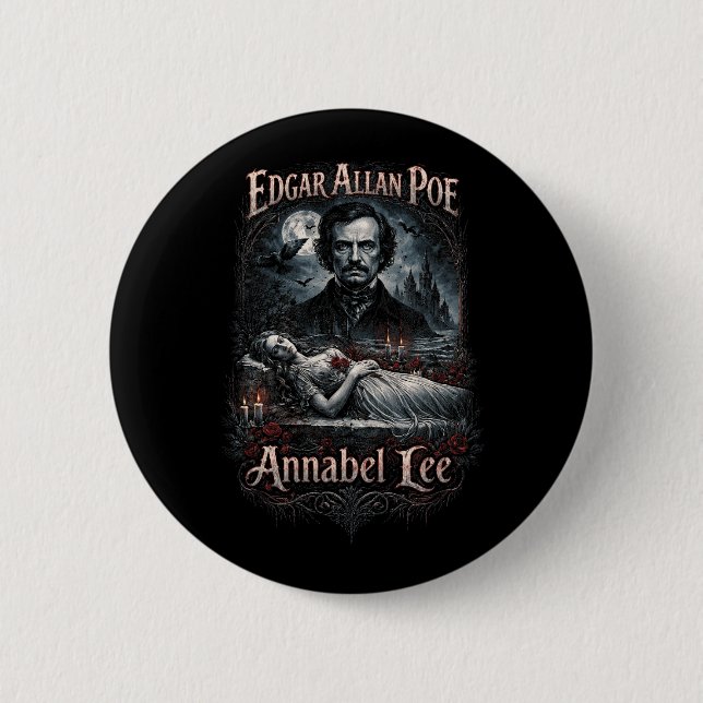 Badge Rond 5 Cm Annabel Lee (Devant)