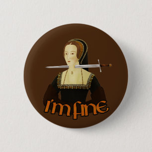 Badge Rond 5 Cm Anne Boleyn - Je vais bien