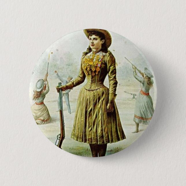 Badge Rond 5 Cm Anne Oakley (Devant)