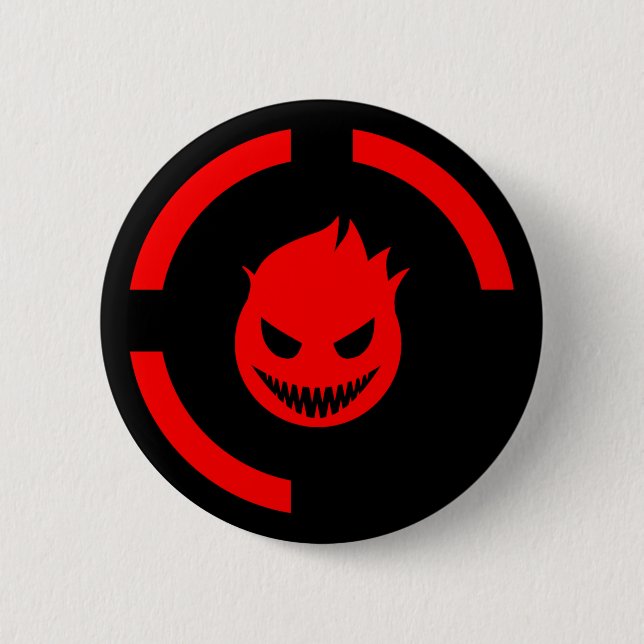 Badge Rond 5 Cm Anneau rouge de la mort (Devant)