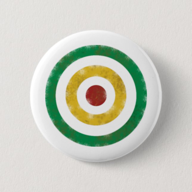 Badge Rond 5 Cm Anneaux affligés de Rasta (Devant)
