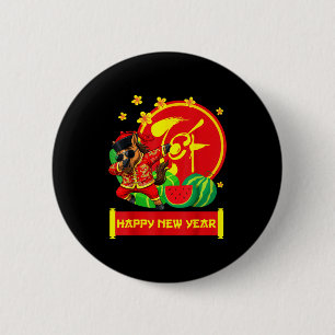 Badge Rond 5 Cm Année du Cheval 2026 Nouvel An lunaire vietnamien