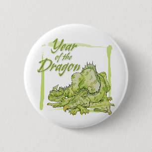 Badge Rond 5 Cm Année du dragon