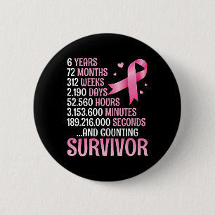 Badge Rond 5 Cm Années 72 Mois Lutte Contre Le Cancer Du Sein Comp