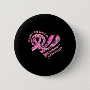 Badge Rond 5 Cm Années et comptage Je suis un survivant Cancer du 