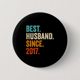Badge Rond 5 Cm Années Mari Depuis 2017 8ème Mariage