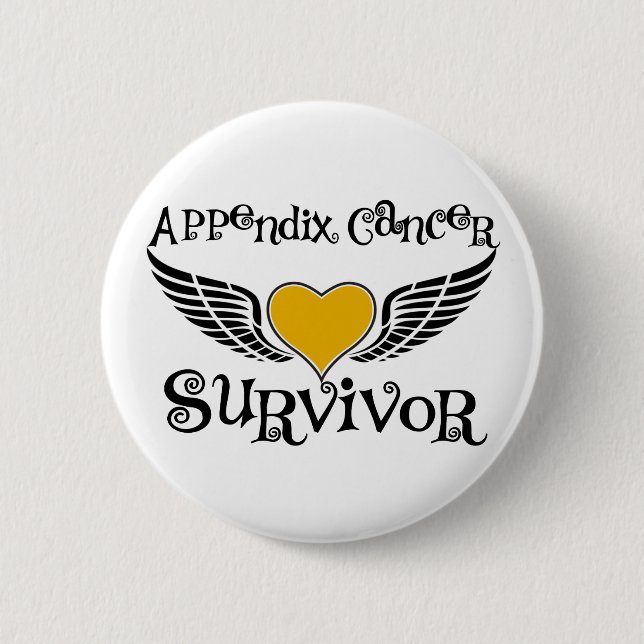 Badge Rond 5 Cm Annexe Cancer Survivant (Devant)