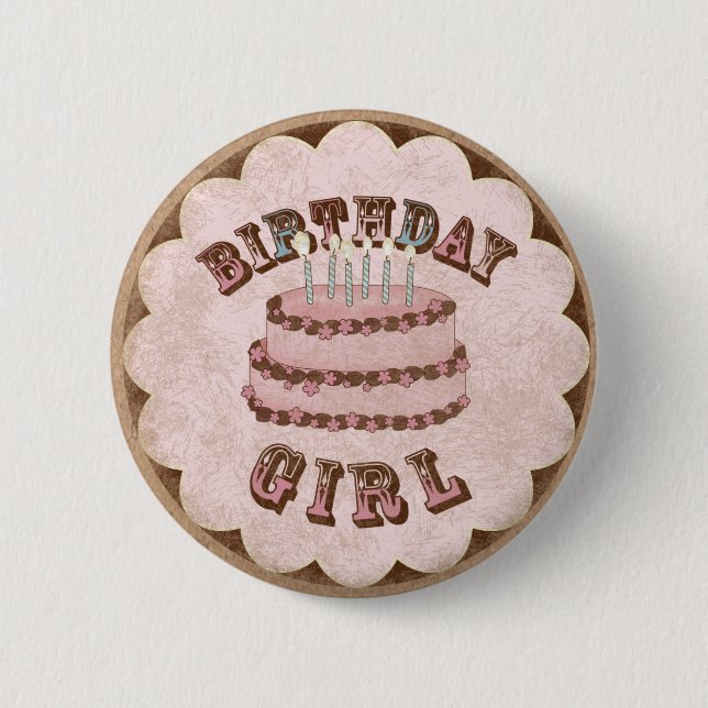 Badge Rond 5 Cm Anniversaire (Devant)