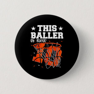 Badge Rond 5 Cm Anniversaire 10 ans Basketball Garçons Baller 10 A