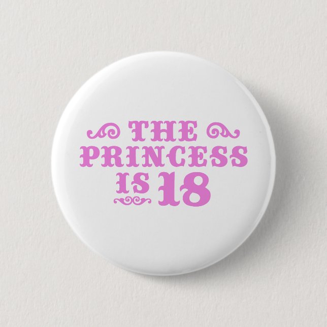 Badge Rond 5 Cm Anniversaire 18 ans (Devant)