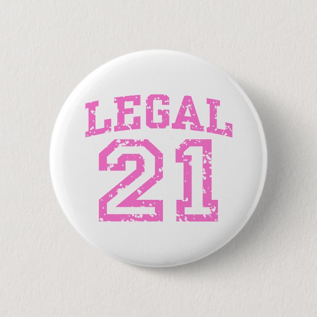 Badge Rond 5 Cm Anniversaire 21 ans (Devant)
