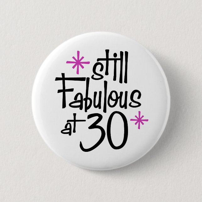 Badge Rond 5 Cm Anniversaire 30 ans (Devant)