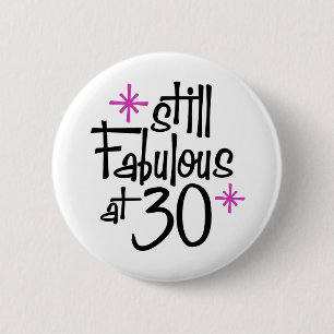 Badge Rond 5 Cm Anniversaire 30 ans