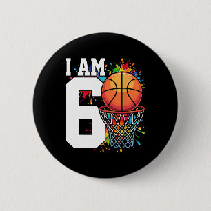 Badge Rond 5 Cm Anniversaire 6 Ans Croquis Je suis 6 Six Ans Anniv