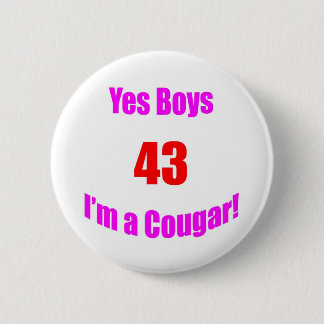 Badge Rond 5 Cm Anniversaire de 43 pumas