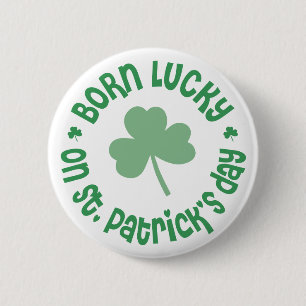 Badge Rond 5 Cm Anniversaire de Jour de la Saint Patrick