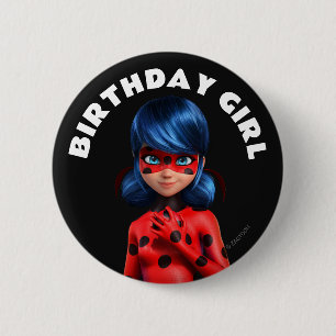 Badge Rond 5 Cm Anniversaire de la coccinelle