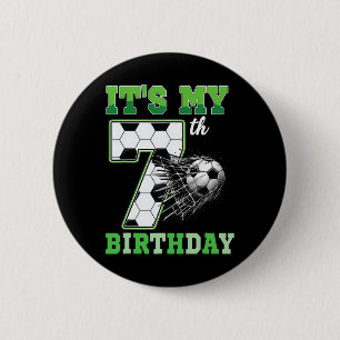 Badge Rond 5 Cm Anniversaire Enfants 7 Ans C'est Mon 7ème Annivers