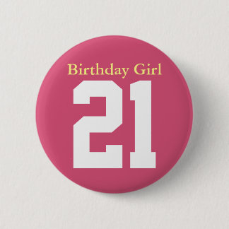 Badge Rond 5 Cm Anniversaire Fille 21