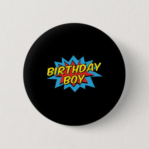 Badge Rond 5 Cm Anniversaire Garçon Cute Enfants Superhero Corresp