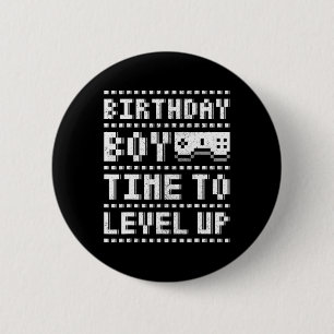 Badge Rond 5 Cm Anniversaire Garçon Temps De Niveau Vers Ado Garço