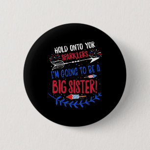 Badge Rond 5 Cm Annonce de grossesse de grande sœur pour enfants É