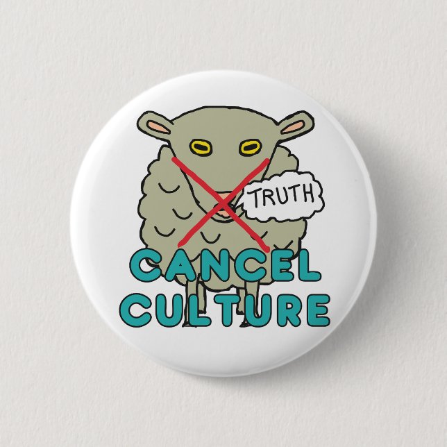 Badge Rond 5 Cm Annuler la culture (Devant)