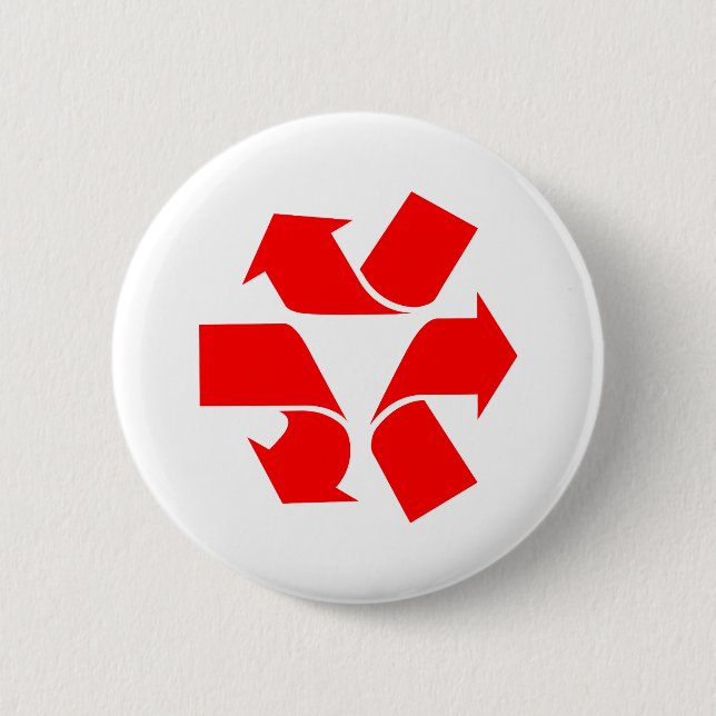 Badge Rond 5 Cm Annuler le recyclage du symbole (Devant)