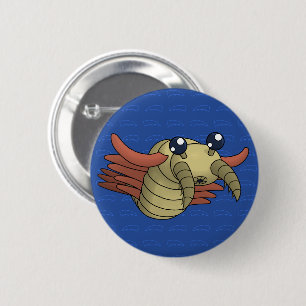 Badge Rond 5 Cm Anomalocaris - Les crevettes inhabituelles