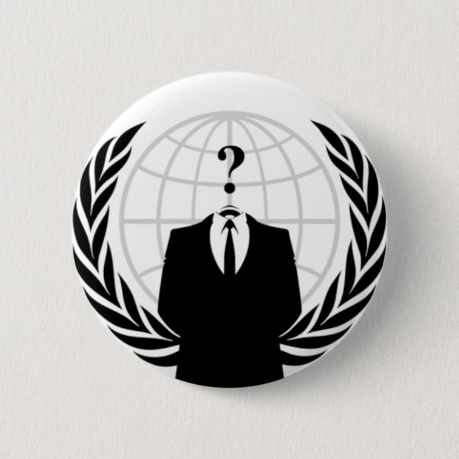 Badge Rond 5 Cm Anonymous (Devant)