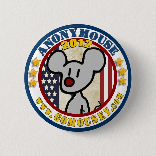 Badge Rond 5 Cm Anonymouse 2012 (Devant)