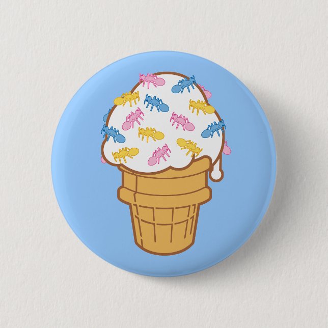 Badge Rond 5 Cm Ant Ice (Devant)