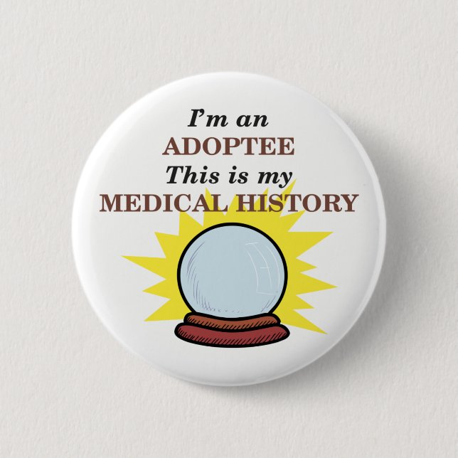 Badge Rond 5 Cm Antécédents médicaux (Devant)