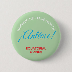 Badge Rond 5 Cm Antéose ! GUINÉE ÉQUATORIALE