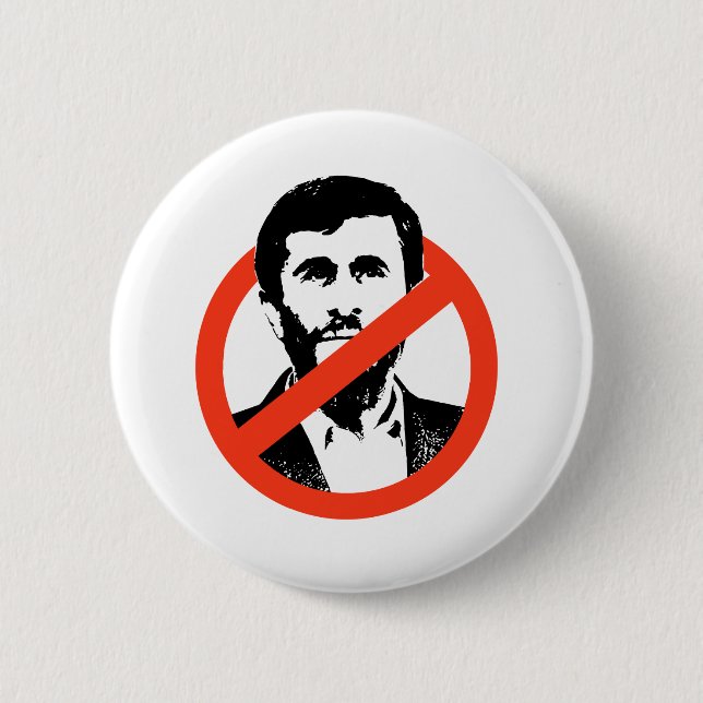 BADGE ROND 5 CM ANTI-AHMADINEJAD (Devant)