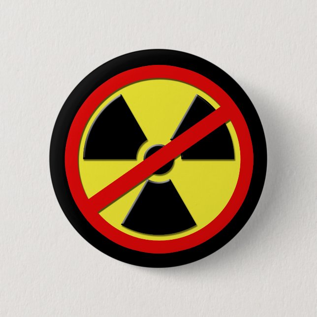 Badge Rond 5 Cm Anti armes nucléaires (Devant)
