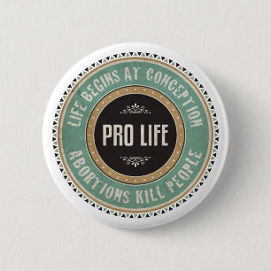Badge Rond 5 Cm Anti-avortement