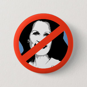 Badge Rond 5 Cm ANTI-BACHMAN : Anti-Michelle Bachman