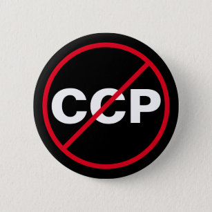 Badge Rond 5 Cm Anti-Chinese Communist Party CCP