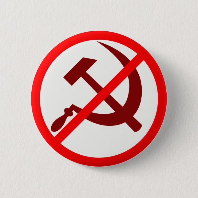 Badge Rond 5 Cm Anti-Communiste (Devant)