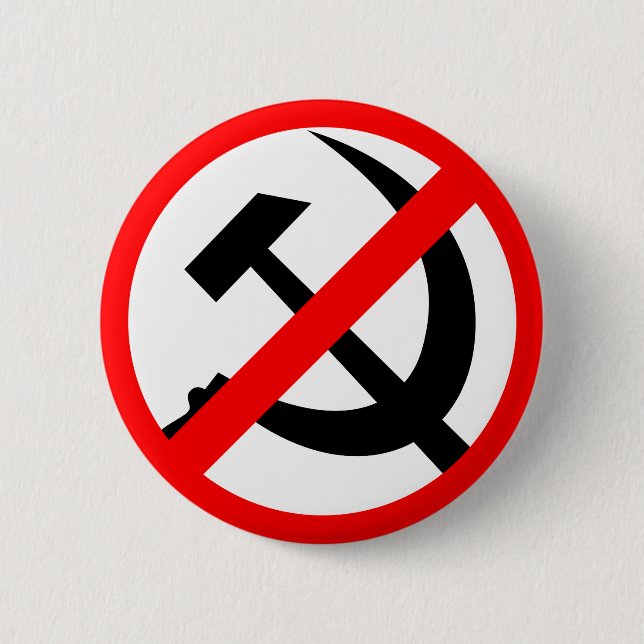 Badge Rond 5 Cm Anti-communiste (Devant)