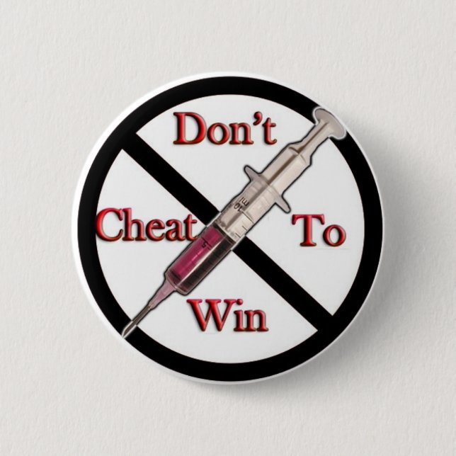 Badge Rond 5 Cm Anti-Dopage de soutien (Devant)