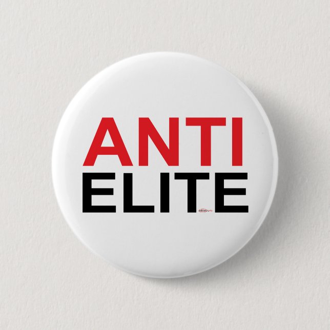 Badge Rond 5 Cm Anti élite (Devant)