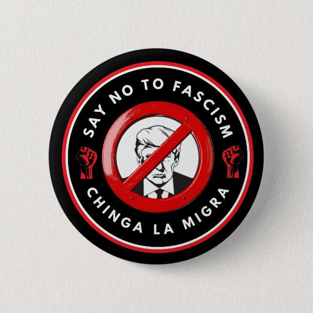 Badge Rond 5 Cm Anti-Facism Denim Jacket (Devant)