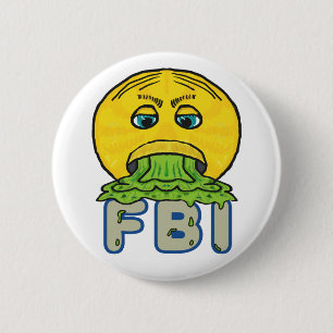 Badge Rond 5 Cm Anti FBI