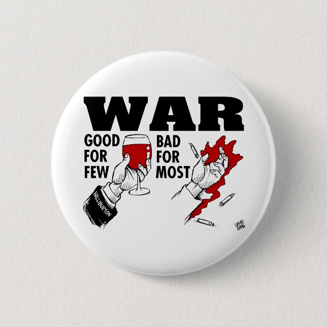 Badge Rond 5 Cm anti guerre (Devant)