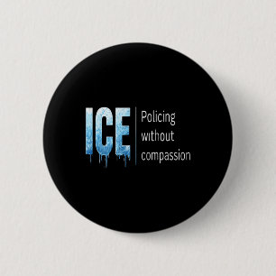 Badge Rond 5 Cm Anti Ice Je proteste et résiste Soutenir les immig
