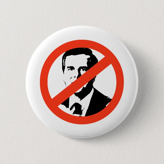 Badge Rond 5 Cm ANTI-JEB - ANTI BUSH - Anti-Jeb Bush (Devant)