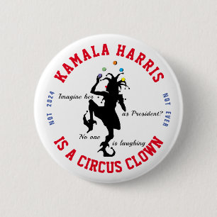 Badge Rond 5 Cm Anti-Kamala Harris