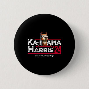 Badge Rond 5 Cm Anti Kamala Harris 24 Pro Trump 2024 Humour Ka-lla